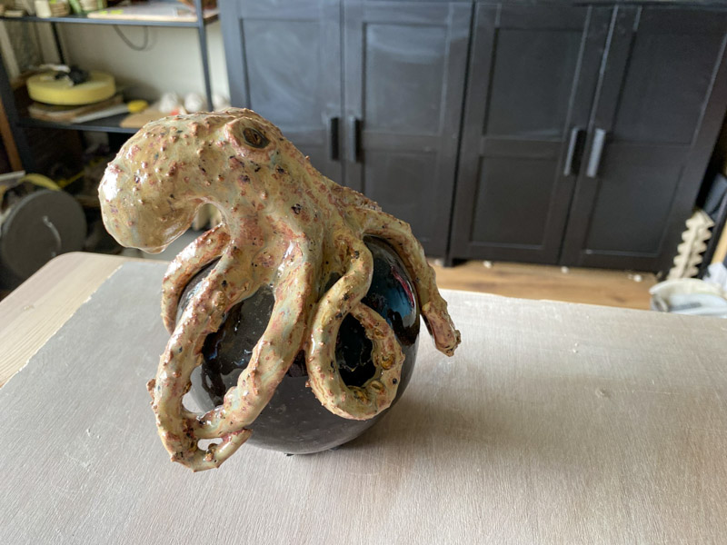 Octopus op bol